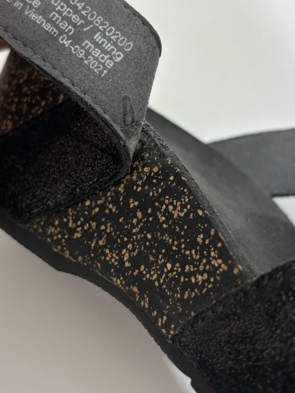 Dansko Susie Black Shimmer Leather Wedge Sandals Size EU 37 US 6.5-7 Comfort